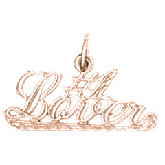 14K or 18K Gold #1 Lover Saying Pendant