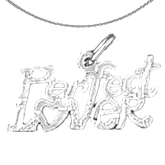 14K or 18K Gold Perfect Lover Saying Pendant