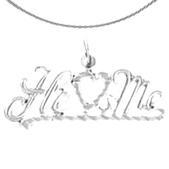 14K or 18K Gold He Loves Me Saying Pendant