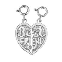 14K or 18K Gold Best Friends In Heart Pendant