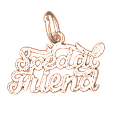 14K or 18K Gold Special Friend Pendant