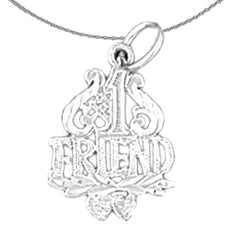 14K or 18K Gold #1 Friend Pendant