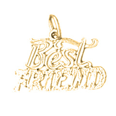 14K or 18K Gold Best Friends Pendant