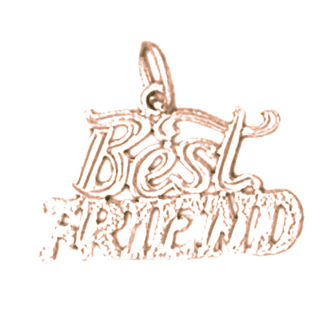 14K or 18K Gold Best Friends Pendant