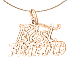 14K or 18K Gold Best Friends Pendant