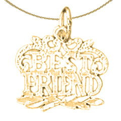 14K or 18K Gold Best Friends Pendant