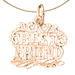 14K or 18K Gold Best Friends Pendant