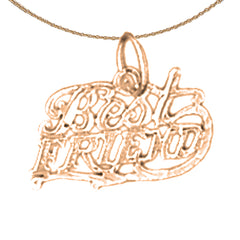 14K or 18K Gold Best Friends Pendant