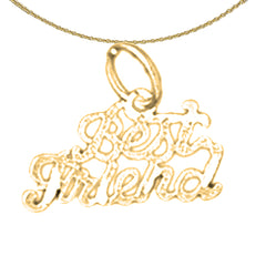 14K or 18K Gold Best Friends Pendant