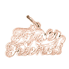 14K or 18K Gold Forever Friends Pendant