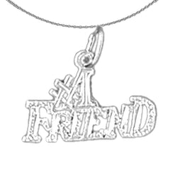 14K or 18K Gold #1 Friend Pendant