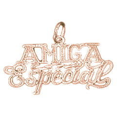 14K or 18K Gold Amiga Especial Pendant