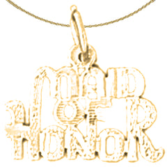 14K or 18K Gold Maid Of Honor Pendant