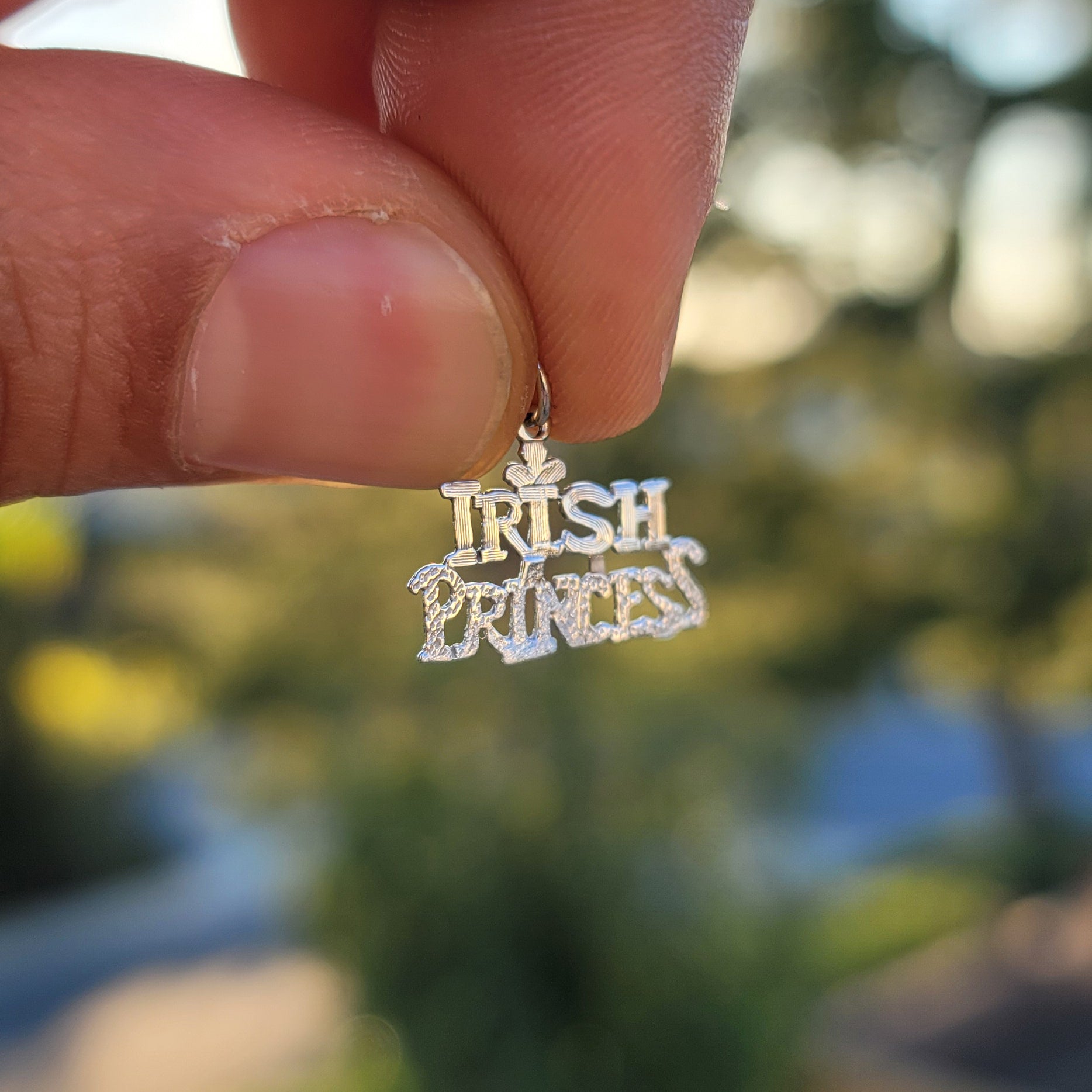 14K or 18K Gold Irish Princess Pendant