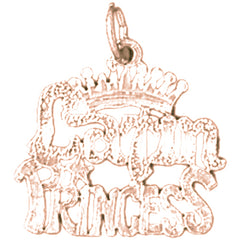 14K or 18K Gold Latin Princess Pendant