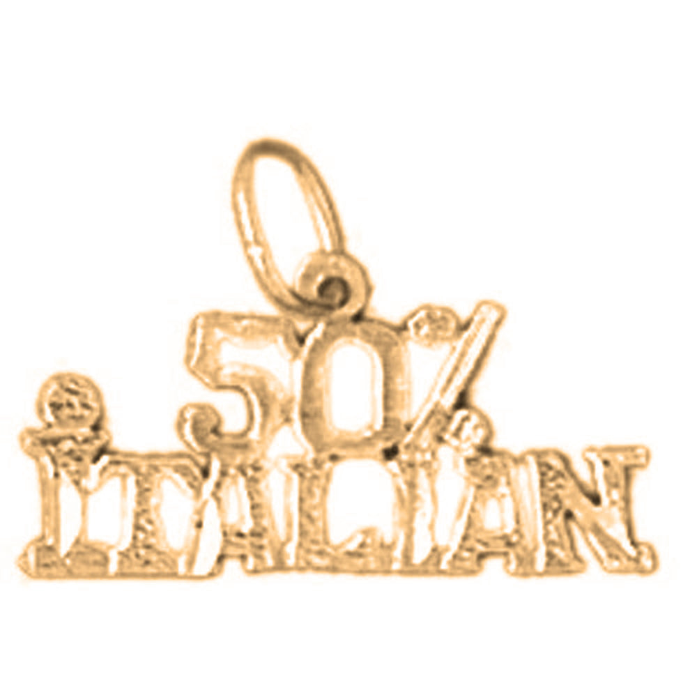 14K or 18K Gold 50% Italian Pendant