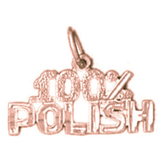 14K or 18K Gold 100% Polish Pendant