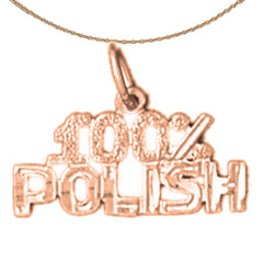 14K oder 18K Gold 100% polnischer Anhänger