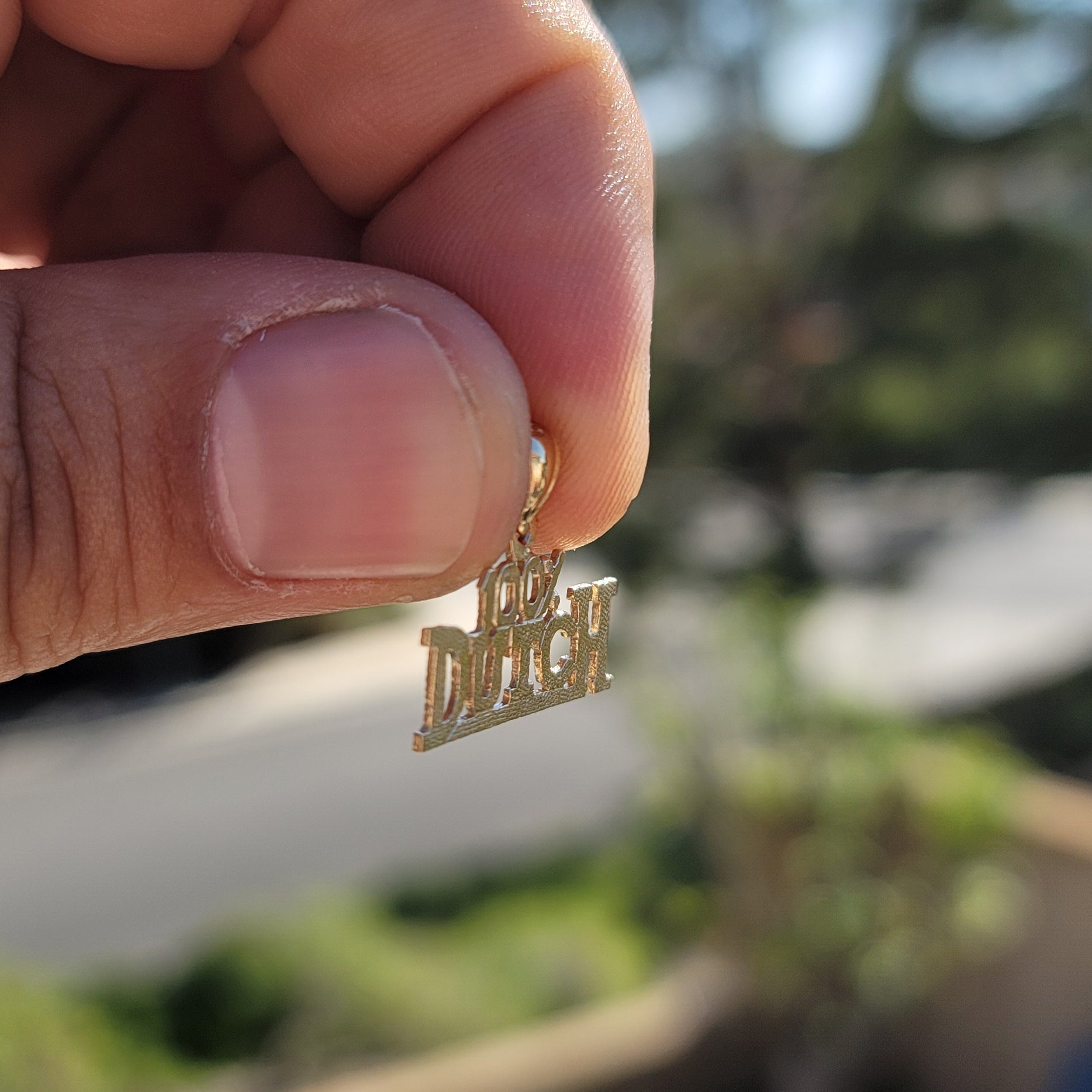 14K or 18K Gold 100% Dutch Pendant