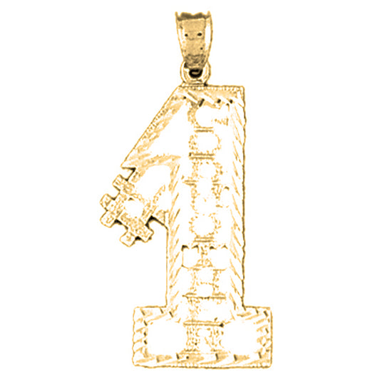 14K or 18K Gold #1 Godmother Saying Pendant