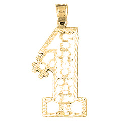 14K or 18K Gold #1 Godmother Saying Pendant