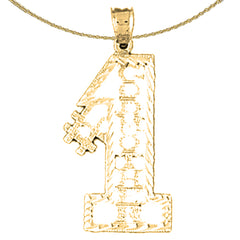 14K or 18K Gold #1 Godmother Saying Pendant