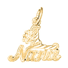 14K or 18K Gold #1 Nana Saying Pendant