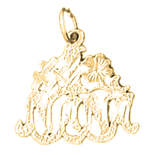 14K or 18K Gold #1 Nana Saying Pendant