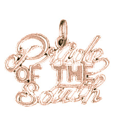 14K or 18K Gold Pride of the South Saying Pendant