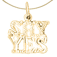 Anhänger „Say Yes“ aus 14 Karat oder 18 Karat Gold