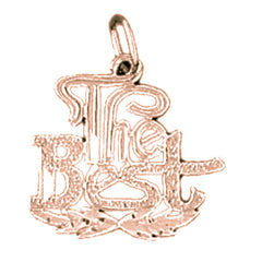 14K or 18K Gold The Best Saying Pendant