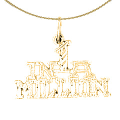 14K or 18K Gold 1 In A Million Saying Pendant
