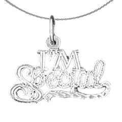 14K or 18K Gold I'm Special Saying Pendant