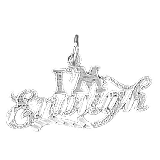 14K or 18K Gold I'm Enough Saying Pendant