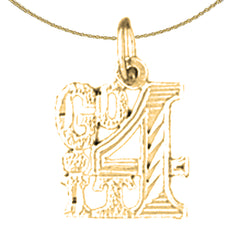 14K or 18K Gold Go 4 It Saying Pendant