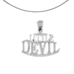 14K or 18K Gold Little Devil Saying Pendant