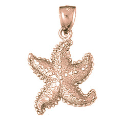 10K, 14K or 18K Gold Starfish Pendant