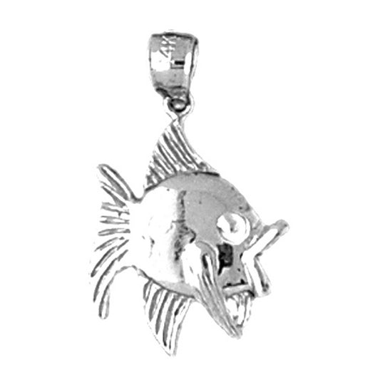 14K or 18K Gold Fish Pendant