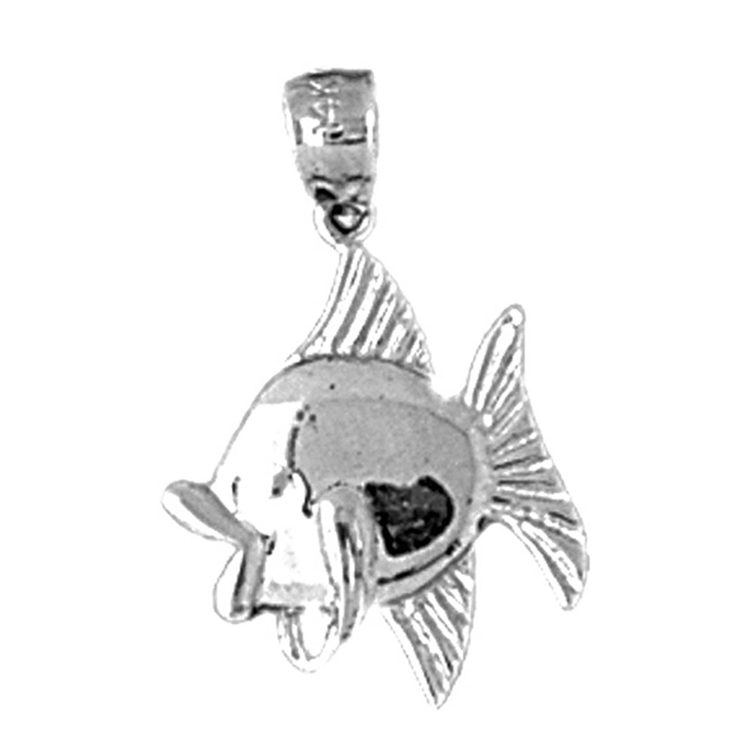 14K or 18K Gold Fish Pendant