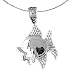 14K or 18K Gold Fish Pendant