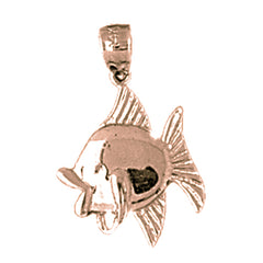 14K or 18K Gold Fish Pendant