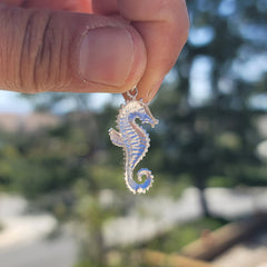 10K, 14K or 18K Gold Seahorse Pendant