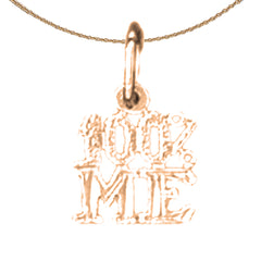 14K or 18K Gold 100% Me Saying Pendant