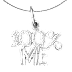 14K or 18K Gold 100% Me Saying Pendant