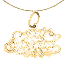 14K or 18K Gold 100% Special Saying Pendant