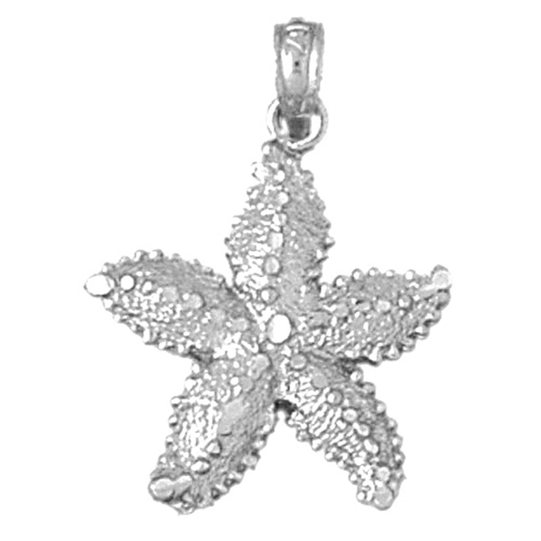 14K or 18K Gold Starfish Pendant