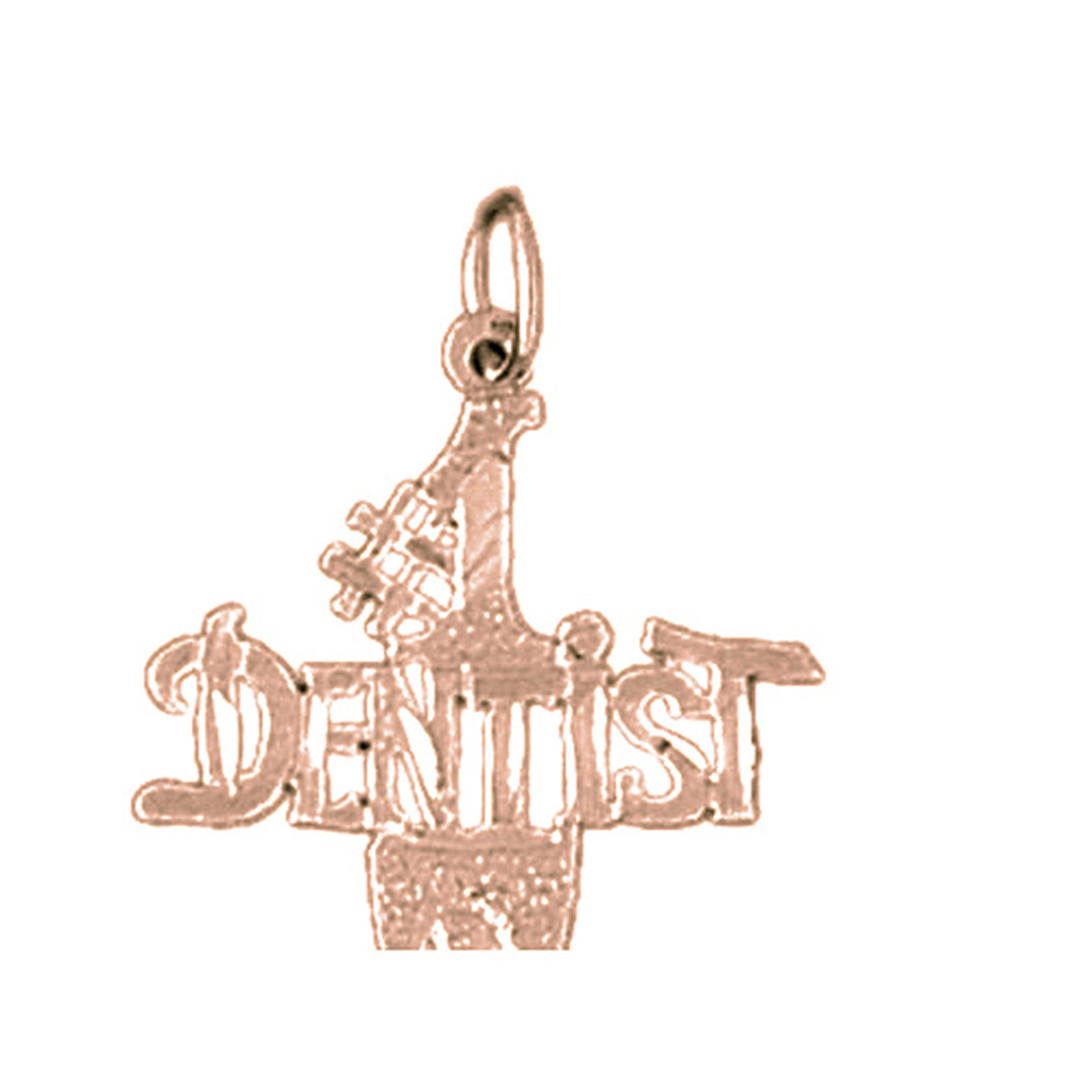 14K or 18K Gold #1 Dentist Pendant