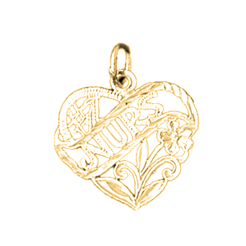 14K or 18K Gold #1 Nurse Pendant