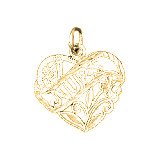 14K or 18K Gold #1 Nurse Pendant