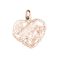 14K or 18K Gold #1 Nurse Pendant